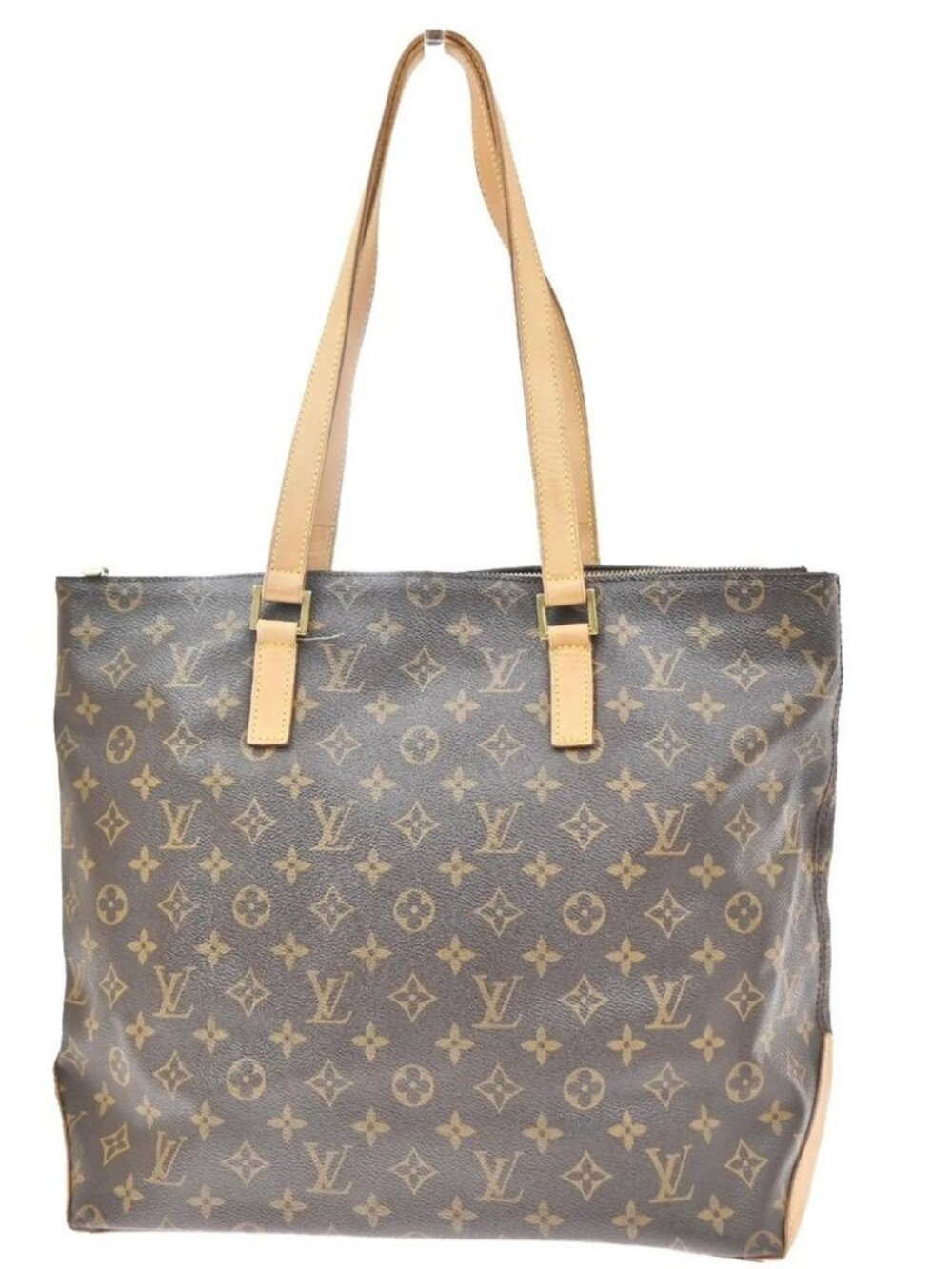 LOUIS VUITTON Cabas Mezzo Shoulder Bag Monogram Leather Brown M51151 15KE276